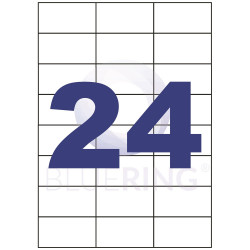 Etikett címke, 70x37mm, 100 lap, 24 címke/lap Bluering® Etikett - címke Bluering