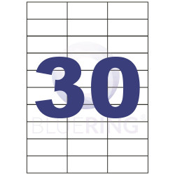 Etikett címke, 70x29,6mm, 100 lap, 30 címke/lap Bluering® Etikett - címke Bluering