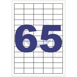 Etikett címke, 38,1x21,2mm, 100 lap, 65 címke/lap Bluering® Etikett - címke Bluering