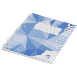 Spirálfüzet A4, 70lap, műanyag borítós perforált lyukasztott Bluering® vonalas Író- irodaszer, papíráru Bluering