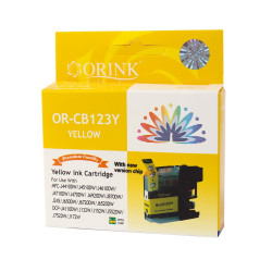 Brother LC123 tintapatron yellow ORINK Nyomtatók, másolók, kellékeik Orink