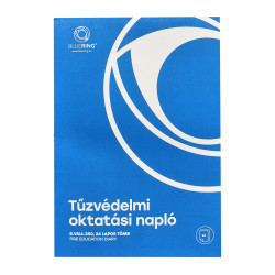 Tűzvédelmi oktatási napló 24lapos A4, álló B.VALL.350 Bluering® Író- irodaszer, papíráru Bluering
