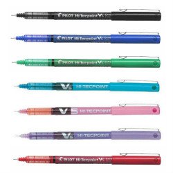 Rollertoll 0,3mm, kupakos tűhegyű V5 HI-Tecpoint Pilot, írásszín lila Író- irodaszer, papíráru Pilot