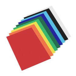 Dekor karton 2 oldalas 50x70 cm, 200g 25ív/csomag, Bluering® piros