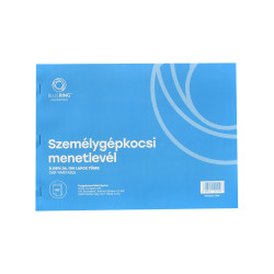 Személygépkocsi menetlevél 100lap,os A4, fekvő személygépkocsi D.GEPJ.36 Bluering® Író- irodaszer, papíráru Bluering