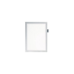 Infókeret A4, öntapadó hátlap, mágneses záródás Duraframe® Note ezüst Bemutatótábla, mágneses info keret Durable