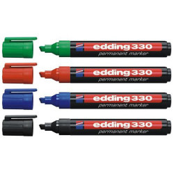 Alkoholos marker 1-5mm, vágott Edding 330 zöld Író- irodaszer, papíráru Edding