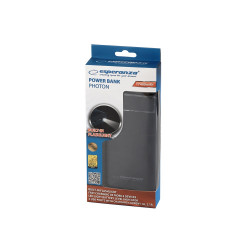 Powerbank17400mah Esperanza Photon fekete Powerbank Esperanza
