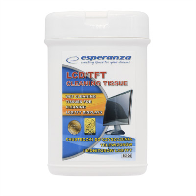 Monitor tisztító kendő 100 db Esperanza ES106 Monitor tisztító kendő 100 db Esperanza ES106