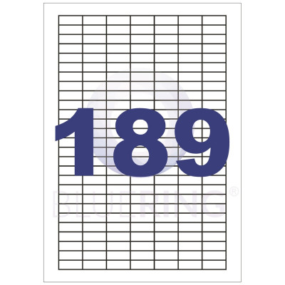 Etikett címke, 25,4x10mm, 100 lap, 189 címke/lap  Bluering® Etikett címke, 25,4x10mm, 100 lap, 189 címke/lap  Bluering®