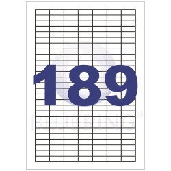 Etikett címke, 25,4x10mm, 100 lap, 189 címke/lap  Bluering® Etikett - címke Bluering