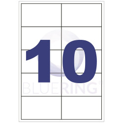 Etikett címke, 99,1x57mm, 100 lap, 10 címke/lap Etikett - címke Egyéb