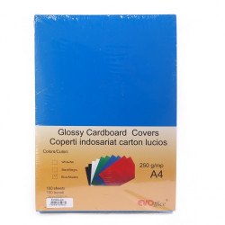 Hátlap, A4, 250 g. fényes 100 db/csomag, Evo kék Irodatechnika, kellékei EVO