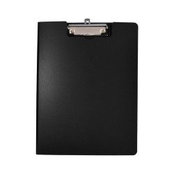 Felírótábla fedeles extra merev A4, PP Bluering® fekete