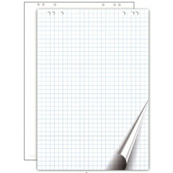 Flipchart papír 68x98cm, 5x20lapos tömb, A-SERIES sima Flipchart papír A-series