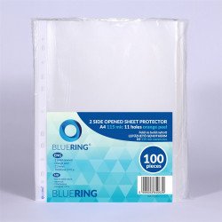 Genotherm lefűzhető, A4, 115 micron narancsos felül és belül nyitott Bluering® 100 db/csomag, Író- irodaszer, papíráru Bluering