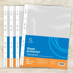 Genotherm lefűzhető, A4, 115 micron narancsos felül és belül nyitott Bluering® 100 db/csomag,