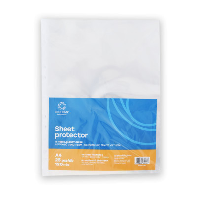 Genotherm lefűzhető, A4, 120 micron víztiszta Bluering® 25 db/csomag,