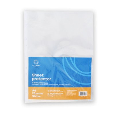 Genotherm lefűzhető, A4, 120 micron víztiszta Bluering® 25 db/csomag,