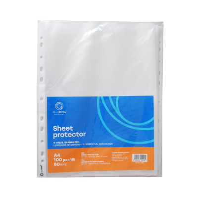 Genotherm lefűzhető, A4, 80 micron narancsos Bluering® 100 db/csomag,