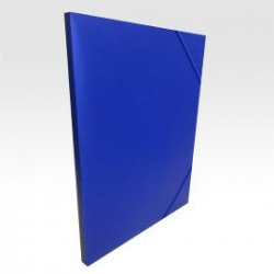 Gumis mappa A4, műanyag gerincvastagított 15mm, Bluering® kék Gumis mappa Bluering