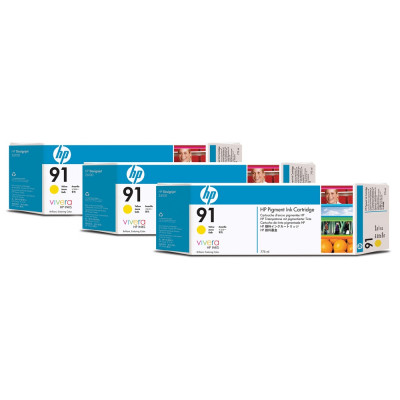 Hp C9485A/3X91 tintapatron yellow ORIGINAL