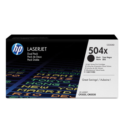 Hp CE250XD toner black ORIGINAL (504X)