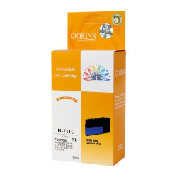 Utángyártott Hp 711XL/CZ130A tintapatron cyan ORINK Nyomtatók, másolók, kellékeik Orink