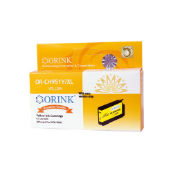 Utángyártott Hp 951XL/CN048AE tintapatron yellow ORINK Nyomtatók, másolók, kellékeik Orink