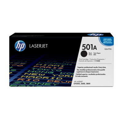 Hp Q6470A toner black ORIGINAL (501A)