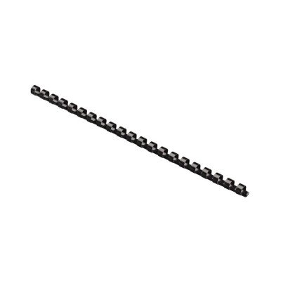 Spirál műanyag, 12mm, 56-80lap, 100 db/doboz, Fellowes® fekete Spirál műanyag, 12mm, 56-80lap, 100 db/doboz, Fellowes® fekete
