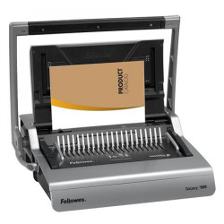 Spirálozógép, műanyag spirálkötéshez, manuális, 500lap, Fellowes® Galaxy Irodatechnika, kellékei Fellowes