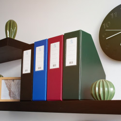 Iratpapucs 9cm, PVC lapraszerelt Bluering®, zöld