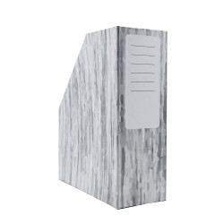 Iratpapucs 9cm, karton, Bluering® textil szürke