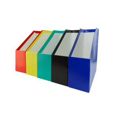 Iratpapucs 9cm, karton, lakkozott Bluering® kék