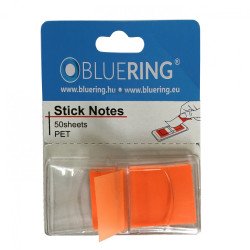 Jelölőcímke 25x45mm, 50lap, műanyag Bluering® narancs Író- irodaszer, papíráru Bluering