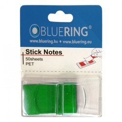Jelölőcímke 25x45mm, 50lap, műanyag Bluering® zöld Író- irodaszer, papíráru Bluering