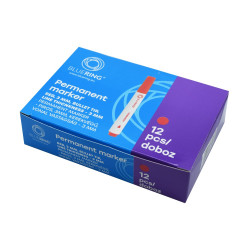 Alkoholos marker 1-4mm, vágott végű Bluering® piros
