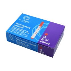 Alkoholos marker 3mm, kerek végű Bluering® piros