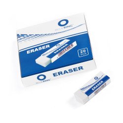 Radír 20-as fehér szögletes papír tokban Bluering® Író- irodaszer, papíráru Bluering