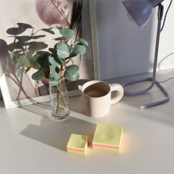 Jegyzettömb öntapadó, 50x50mm, 250lap, Bluering® , vegyes neon