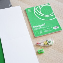 Jegyzettömb ragasztott, A5, 50lap, Bluering® sima