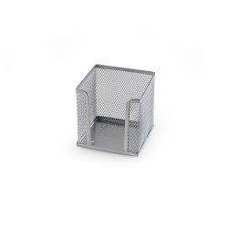 Fémhálós kockatömbtartó 10x10x8cm, Bluering® ezüst Fémhálós család Bluering