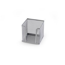 Fémhálós kockatömbtartó 10x10x8cm, Bluering® ezüst Fémhálós család Bluering