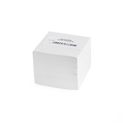 Kockatömb 8x8x6,5cm, ragasztás nélküli, 80% fehérség Bluering® fehér Író- irodaszer, papíráru Bluering