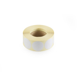Etikett címke, 30mm, körcímke tekercses 1000 db/tekercs fehér Etikett - címke Egyéb