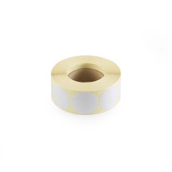 Etikett címke, 30mm, körcímke tekercses 1000 db/tekercs fehér Etikett - címke Egyéb