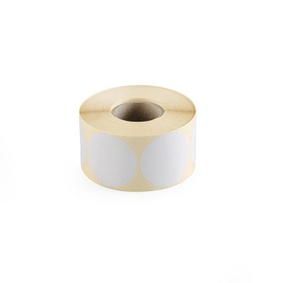 Etikett címke, 50mm, körcímke tekercses 1000 db/tekercs fehér Etikett címke, 50mm, körcímke tekercses 1000 db/tekercs fehér