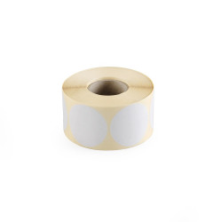 Etikett címke, 50mm, körcímke tekercses, 1000 címke/tekercs fehér Etikett - címke Egyéb