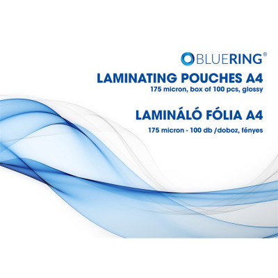 Lamináló fólia A4, 175 micron 100 db/doboz, Bluering®